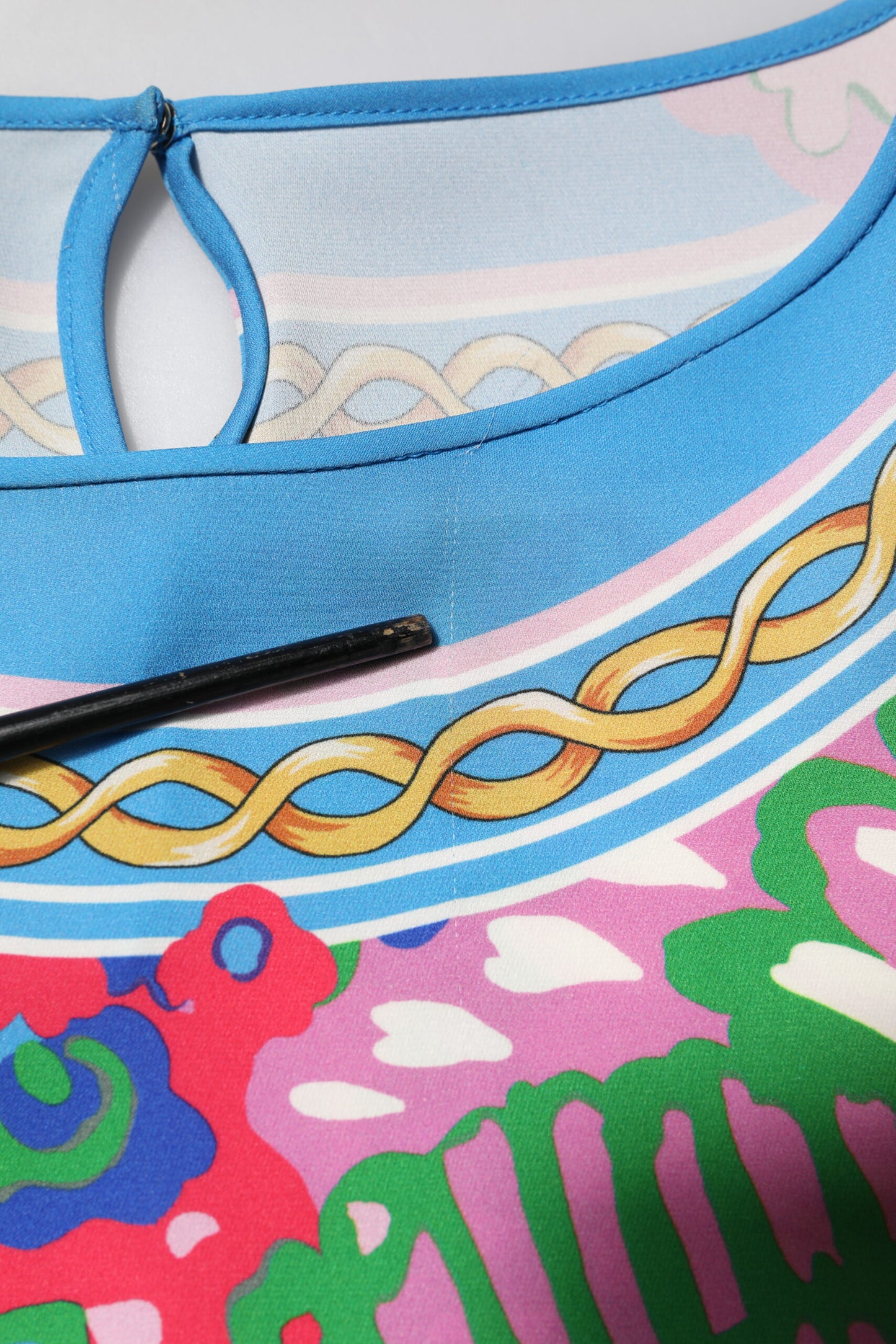 Dolce & Gabbana Multicolor Floral Printed Tunic Blouse Top