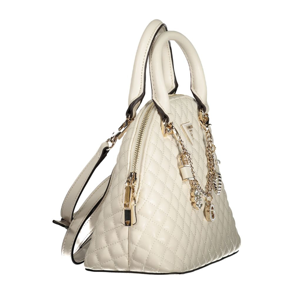 Guess Jeans White Polyethylene Handbag