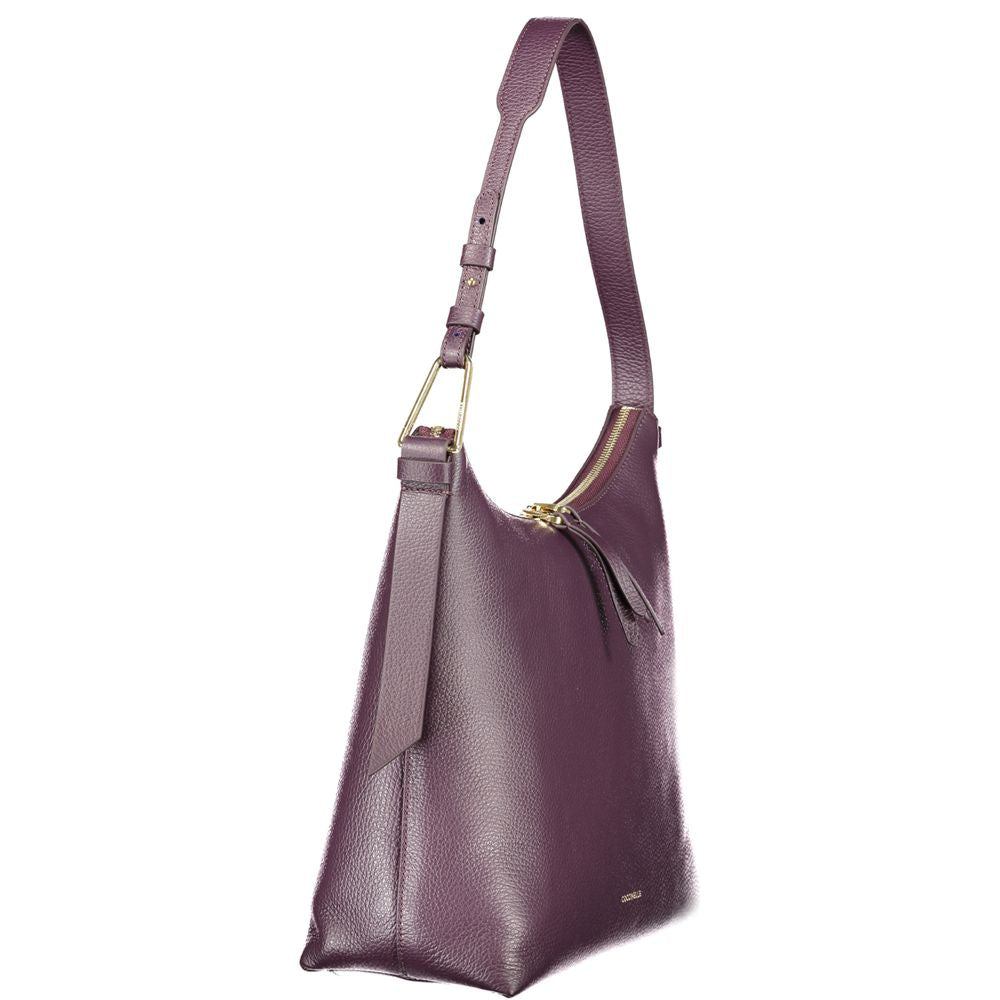 Coccinelle Purple Leather Handbag