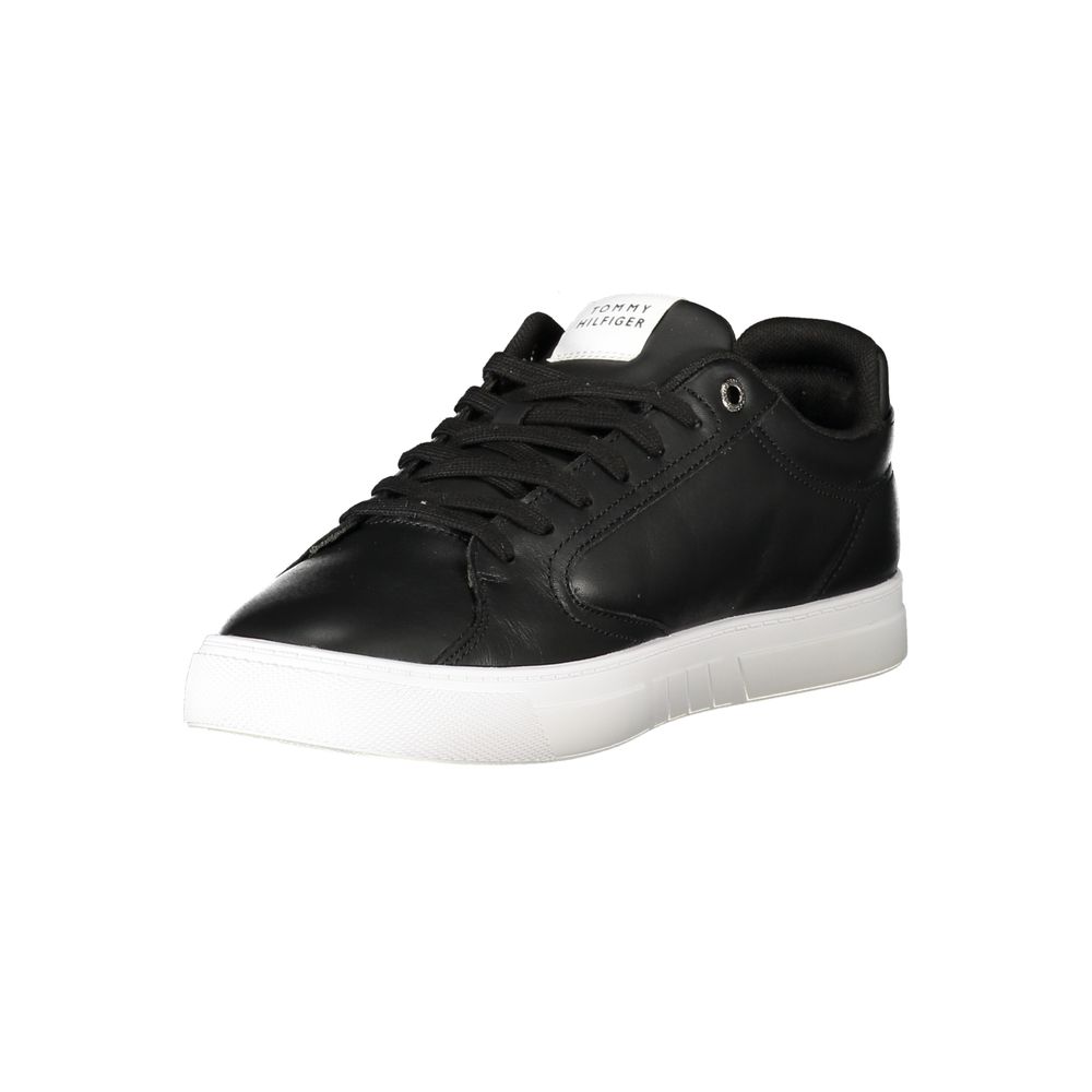 Tommy Hilfiger Black Polyester Sneaker