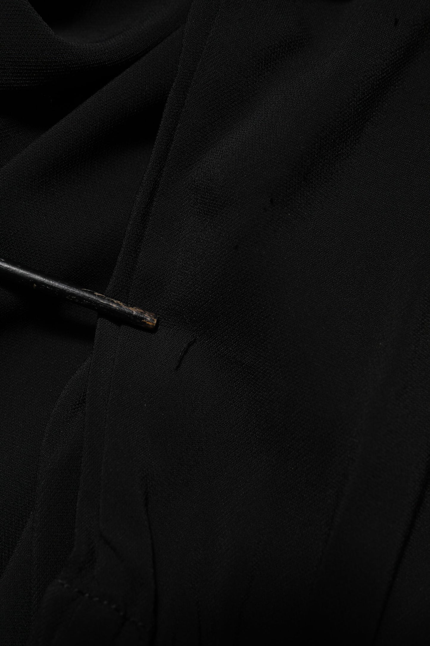 Emporio Armani Black Viscose Blend Shirt Style Belted Dress