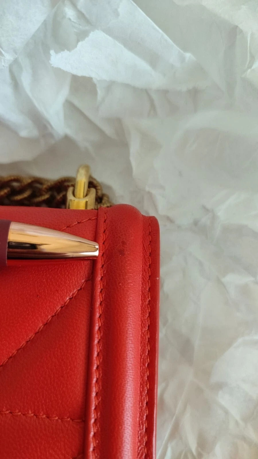 Dolce & Gabbana Red Quilted Devotion Crossbody 11 PRO Phone case bag