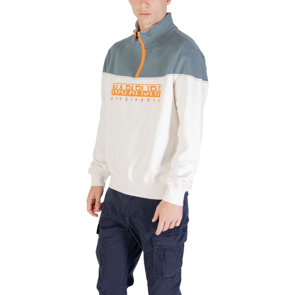 Napapijri Cream Cotton Sweatshirt