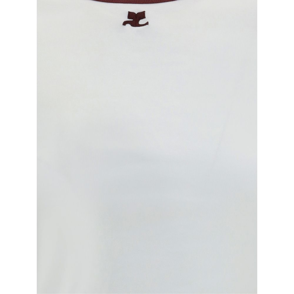 Courrèges White Cotton T-Shirt