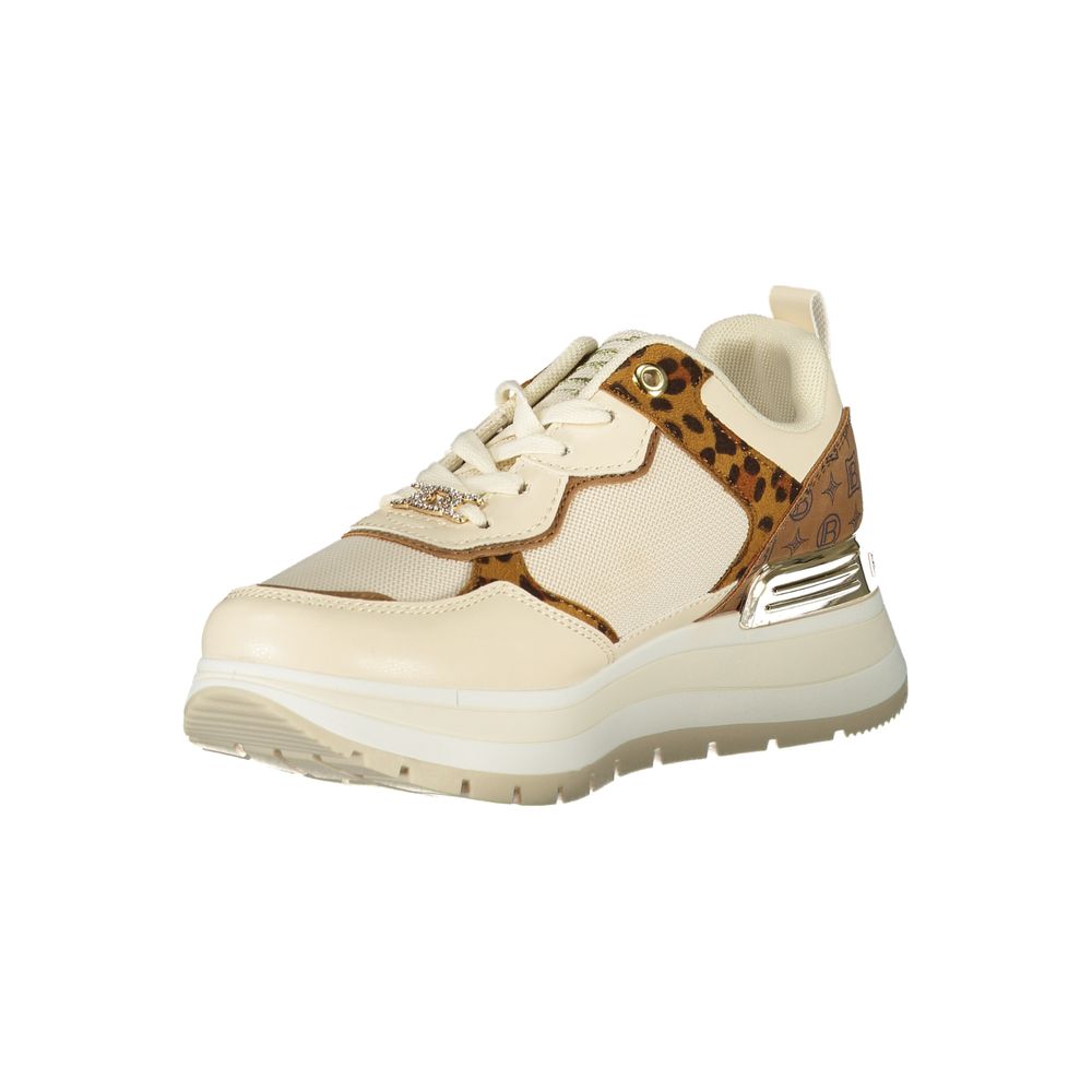 Laura Biagiotti Beige Polyester Sneaker