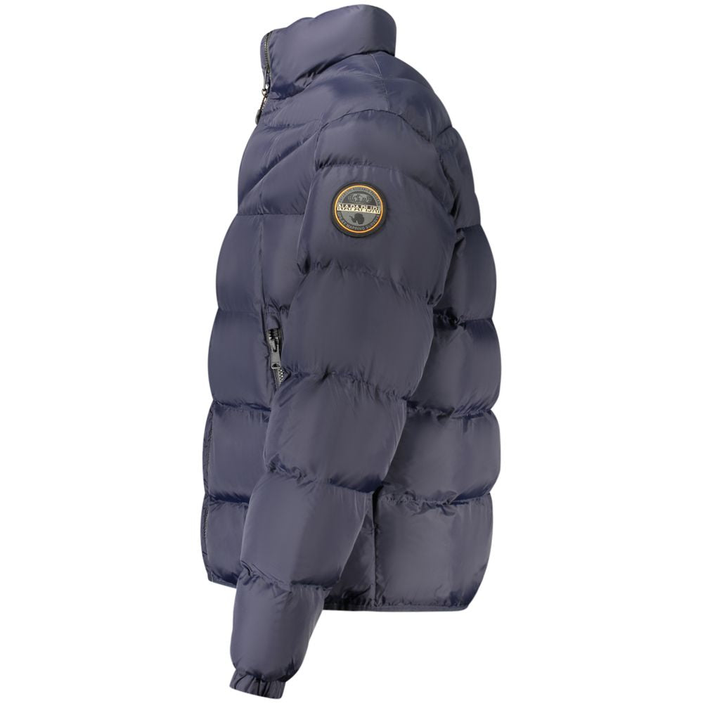 Napapijri Blue Polyamide Jackets & Coat