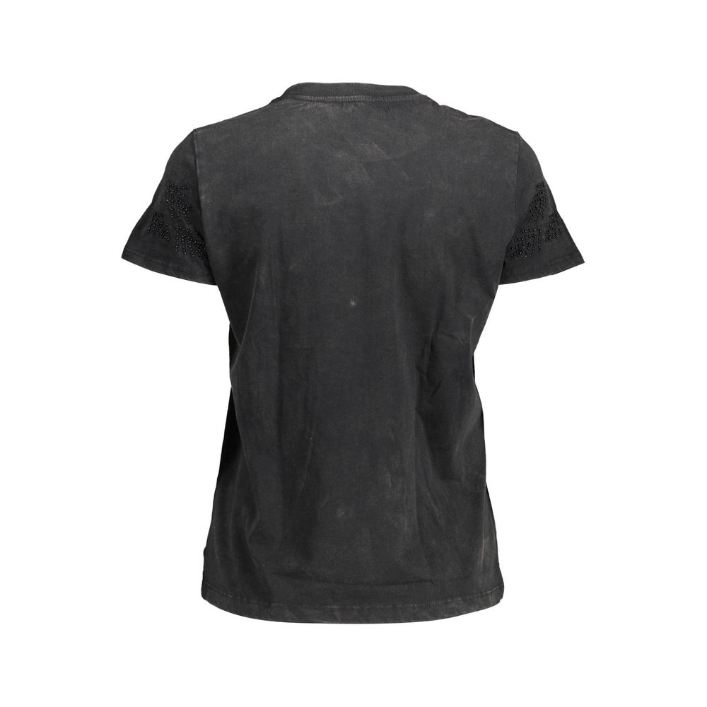 Desigual Black Cotton T-Shirt