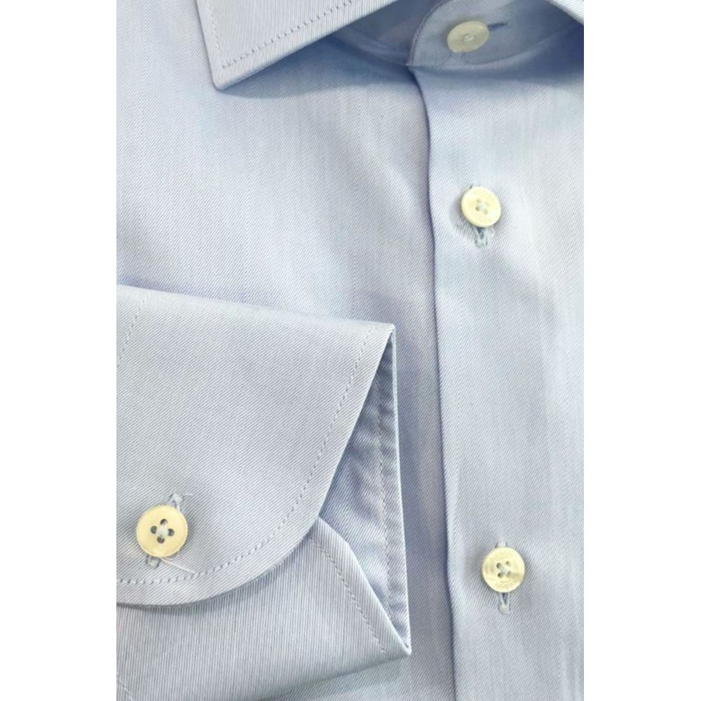 Baldinini Trend Light Blue Cotton Shirt