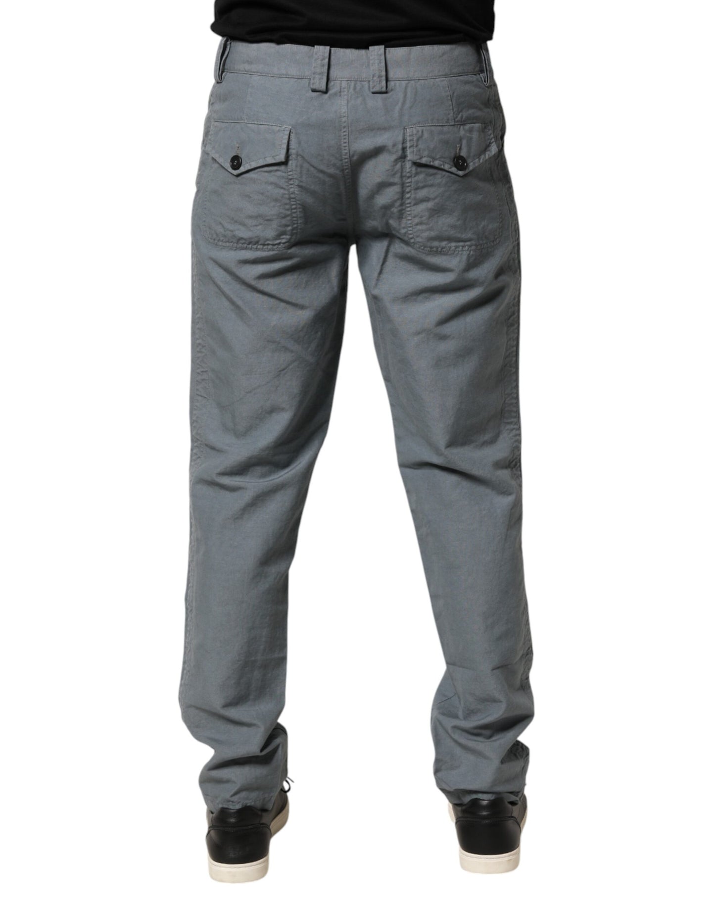 Master Coat Gray Cotton Regular Fit Men Denim Trouser Jeans