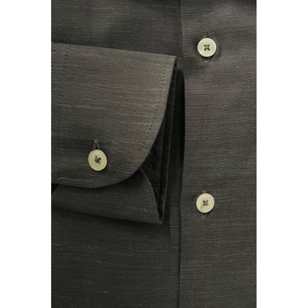 Baldinini Trend Gray Cotton Shirt