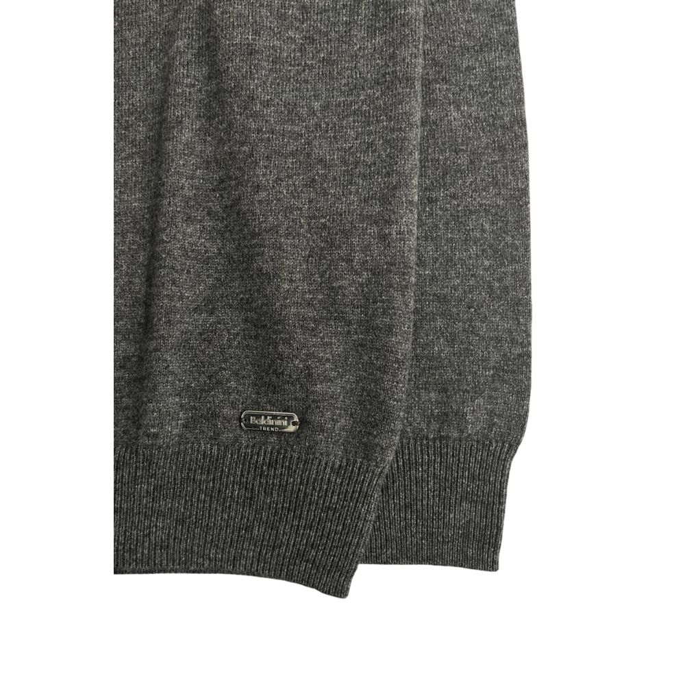 Baldinini Trend Gray Cashmere Sweater