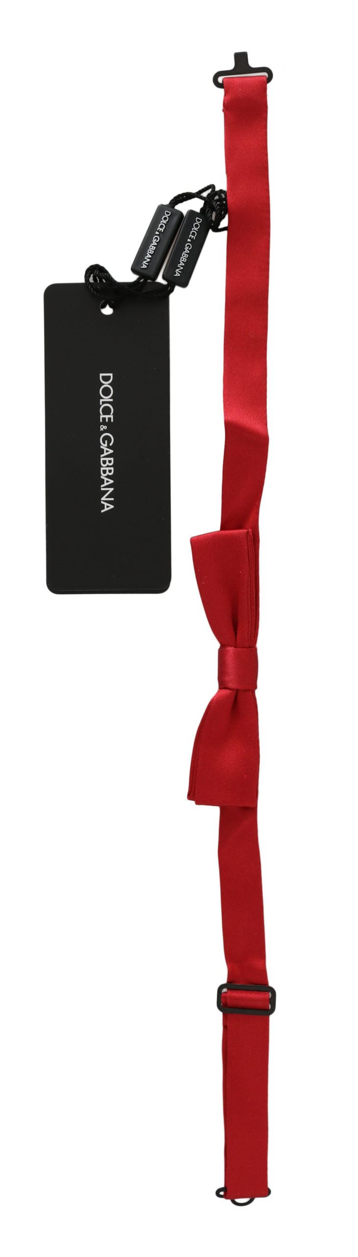 Dolce & Gabbana Elegant Red Silk Bow Tie - KALAJ