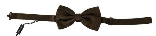 Dolce & Gabbana Elegant Silk Polka Dot Bow Tie - KALAJ