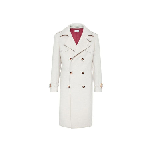 Brunello Cucinelli Beige Cashmere Coat