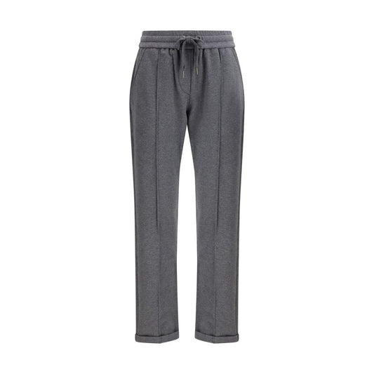 Brunello Cucinelli Gray Cotton Casual Pants