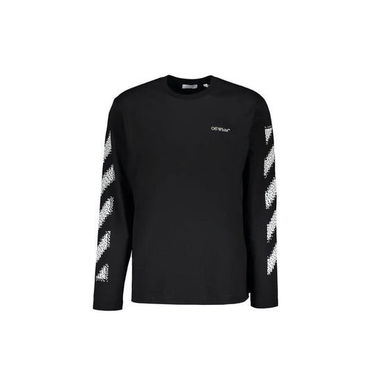 Off-White Black Cotton Sweatshirt
