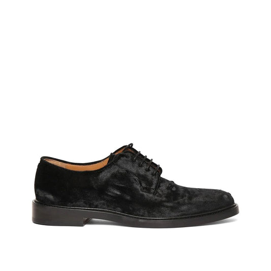 Maison Margiela Black Polyester Oxfords And Derbies