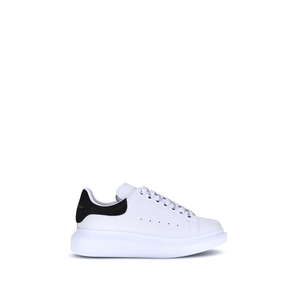 Alexander McQueen White Calf Leather Bos Taurus Platform Sneakers