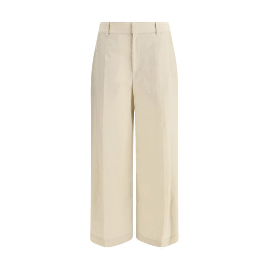 Brunello Cucinelli Beige Cotton Casual Pants