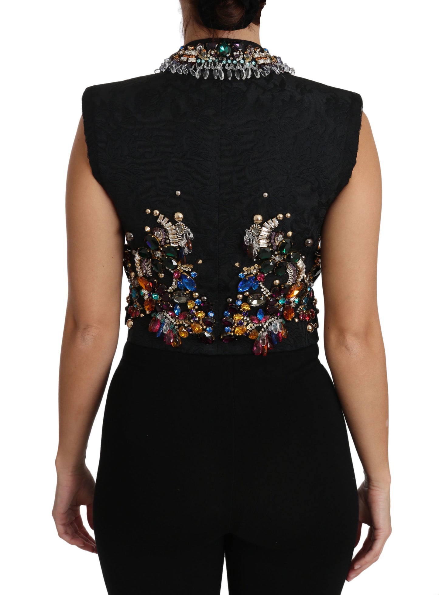 Dolce & Gabbana Enchanted Sicily Crystal-Embellished Vest