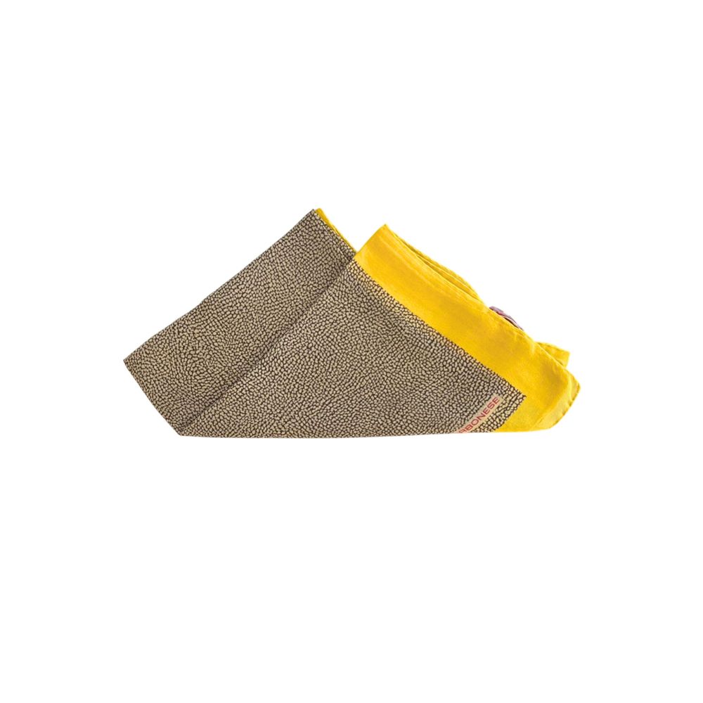 Borbonese Yellow Silk Women Scarf
