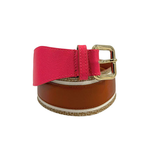 Borbonese Pink Genuine Leather Women Belt