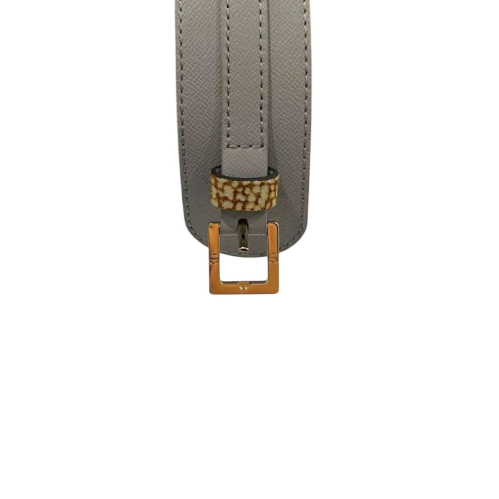 Borbonese Grey Genuine Leather Women's Belt