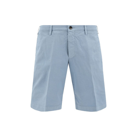 Germano Light Blue Cotton Bermuda Shorts