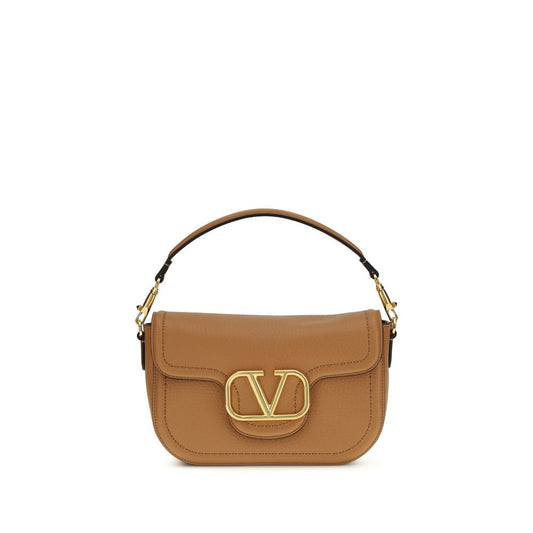 Valentino Garavani Beige Calf Leather Bos Taurus Shoulder Bag