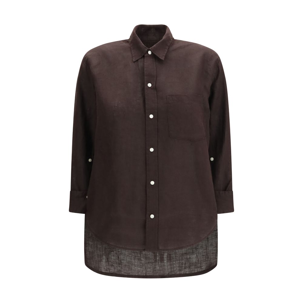 Citizens of Humanity Brown Linen Blouse
