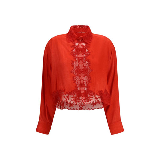 Ermanno Scervino Multicolor Cotton Blouse
