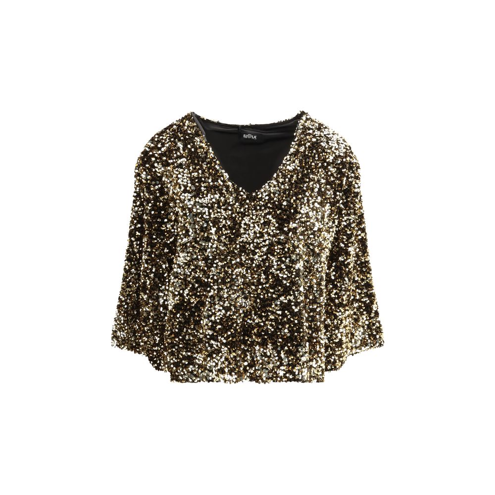 Ella Gold Polyester Blouse