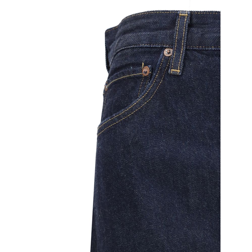 Agolde Blue Recycled Cotton High-Waisted Jean