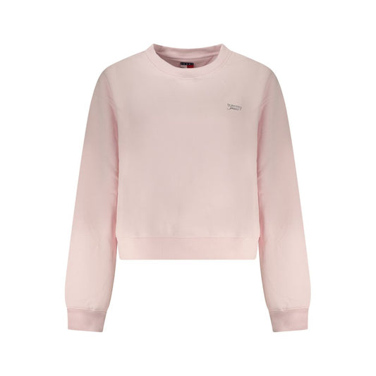 Tommy Hilfiger Pink Cotton Women Sweatshirt