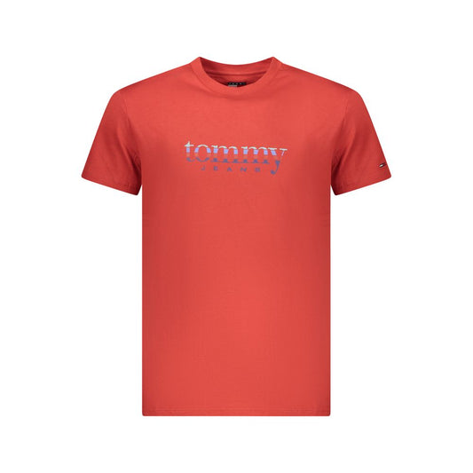 Tommy Hilfiger Red Cotton Mens T-Shirt