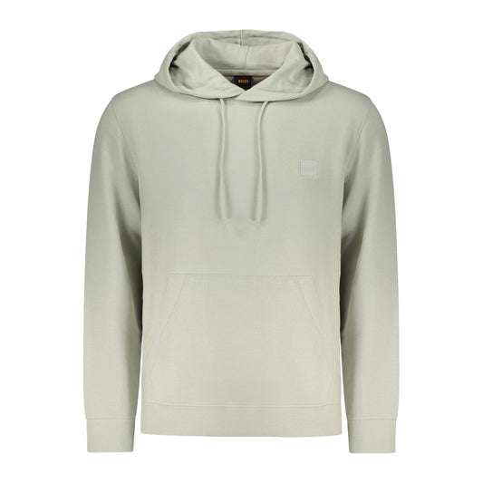 Hugo Boss Grigio Cotton Men Sweatshirt