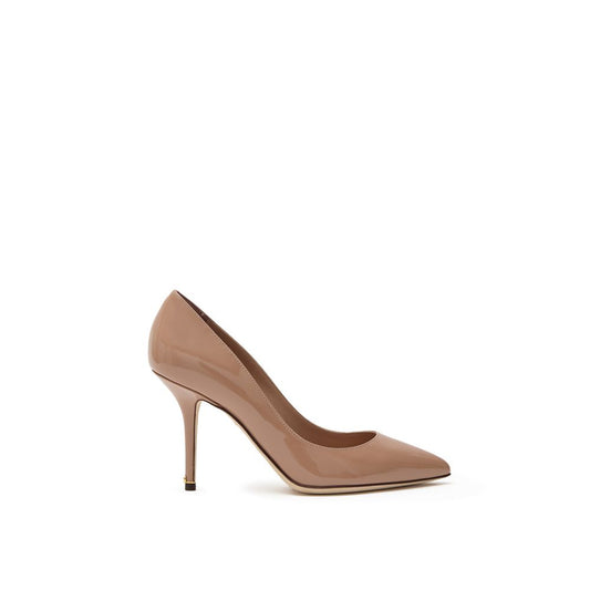 Dolce & Gabbana Pink Leather Slippers