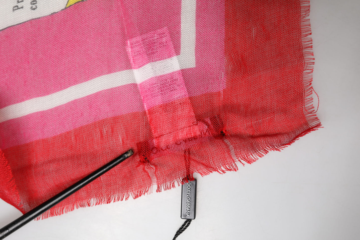 Dolce & Gabbana Pink DG Amore Print Neck Square Shawl 140cm x 140cm Scarf