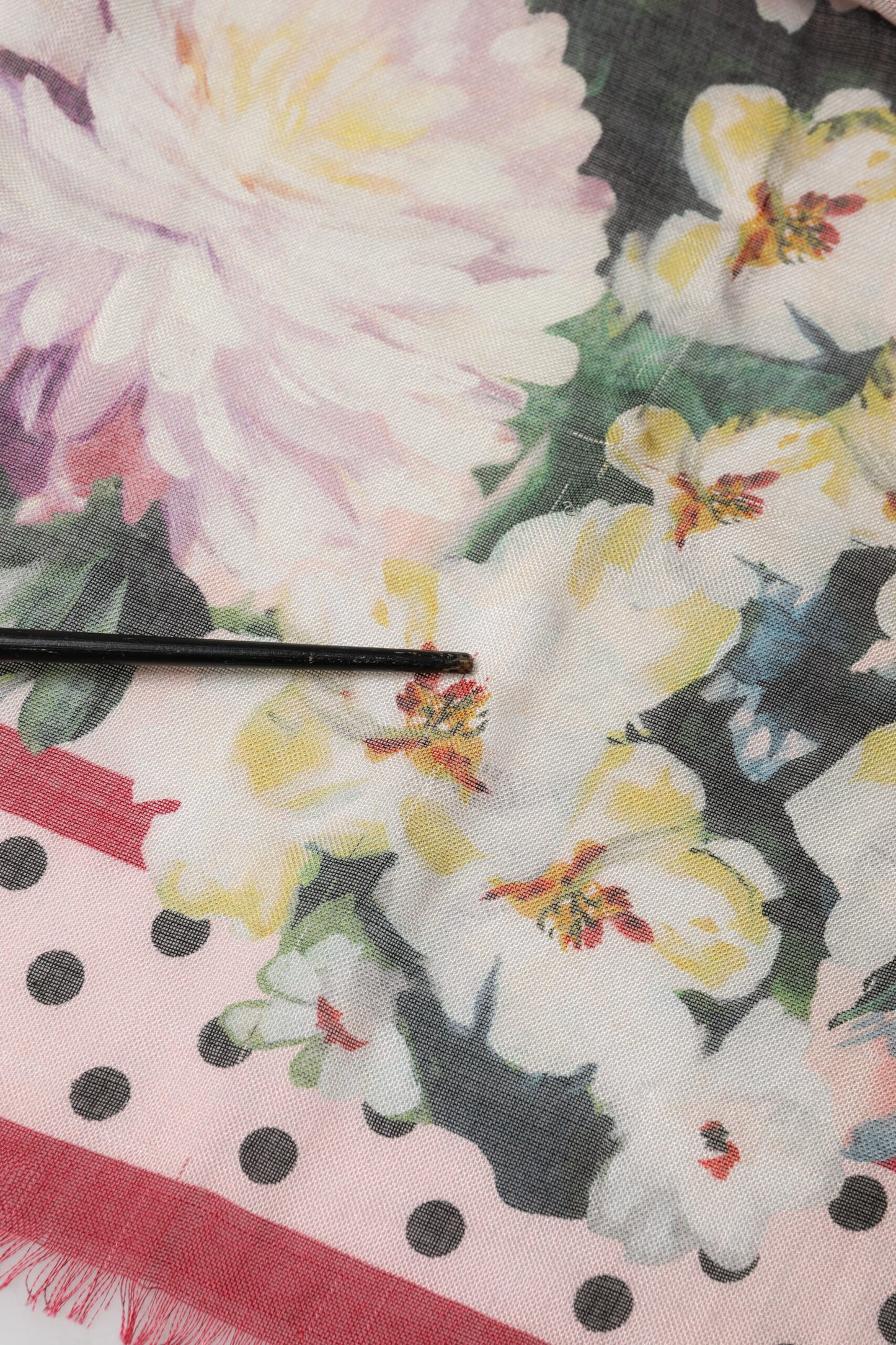 Dolce & Gabbana Multicolor Floral Print Square Stole 133cm x 133cm Scarf