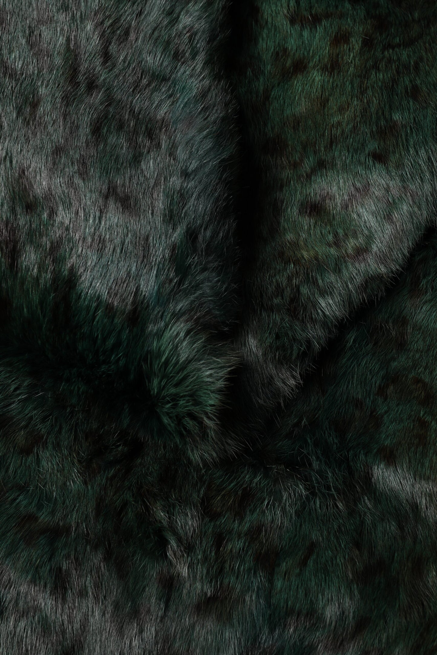 Dolce & Gabbana Black Green Stripe Fur Shawl Neck Wrap 180cm x49cm  Scarf