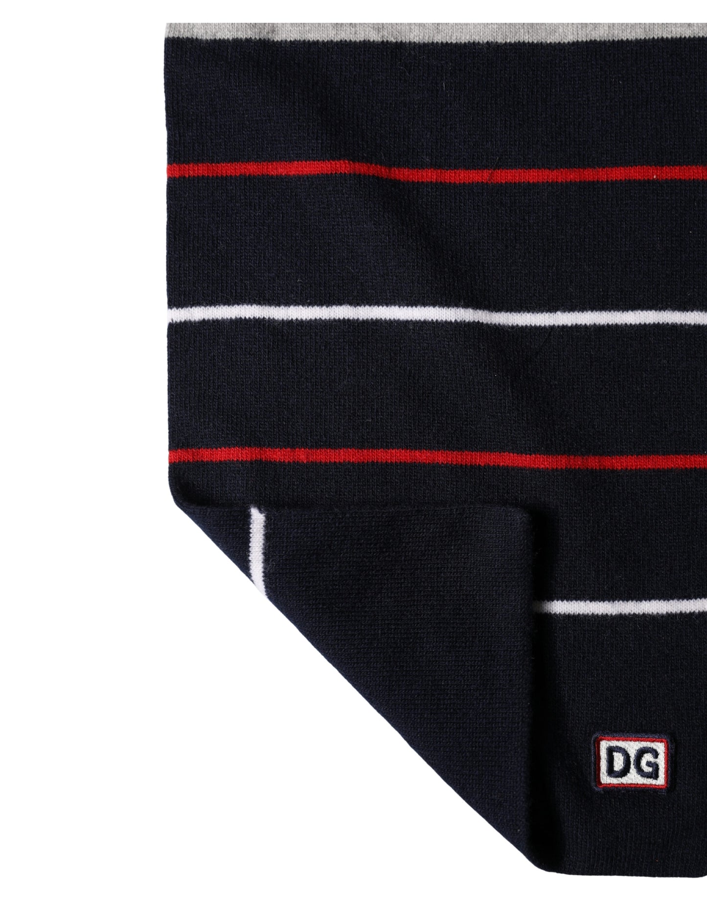 Dolce & Gabbana Multicolor Stripes Shawl Neck Wrap 119cm x 20cm  Scarf