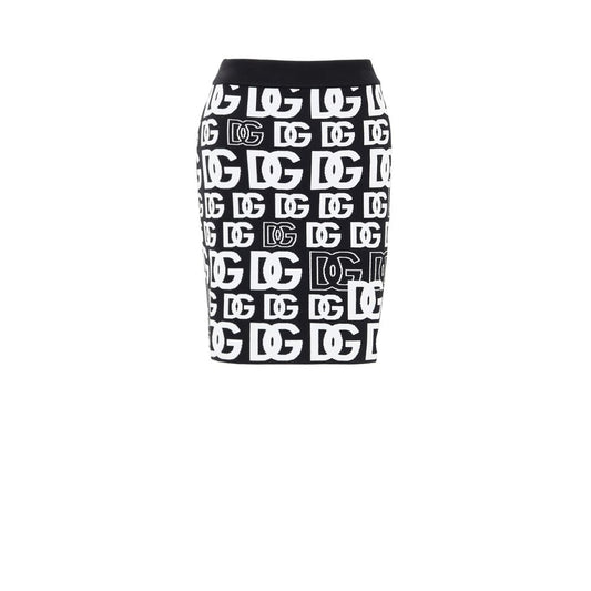 Dolce & Gabbana Black Cotton Mini Skirt