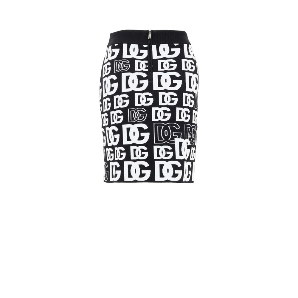 Dolce & Gabbana Black Cotton Mini Skirt