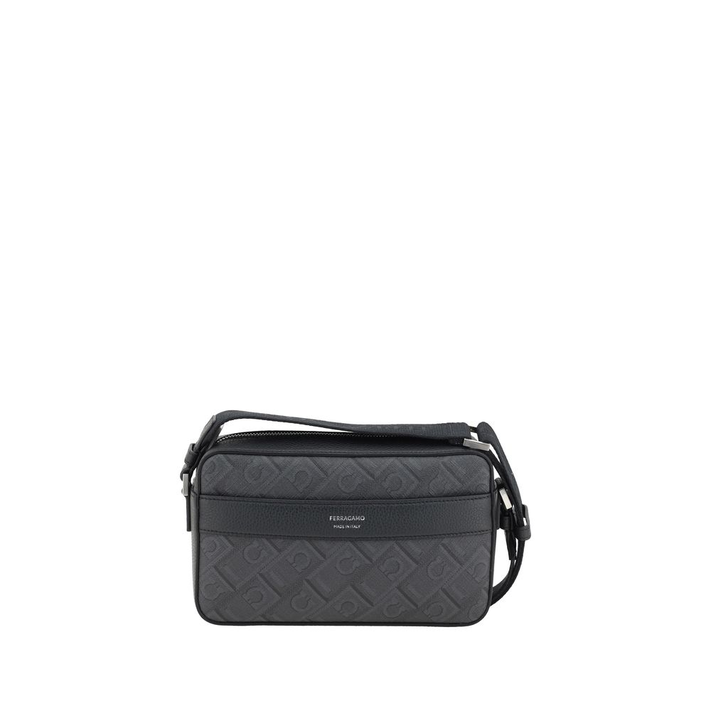 Ferragamo Black Polyethylene Shoulder Bag
