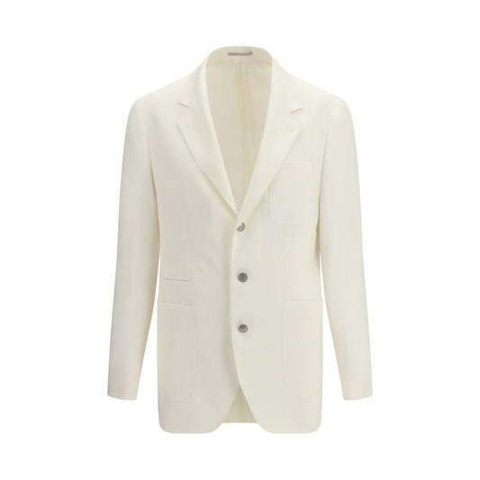 Brunello Cucinelli White Linen Blazer