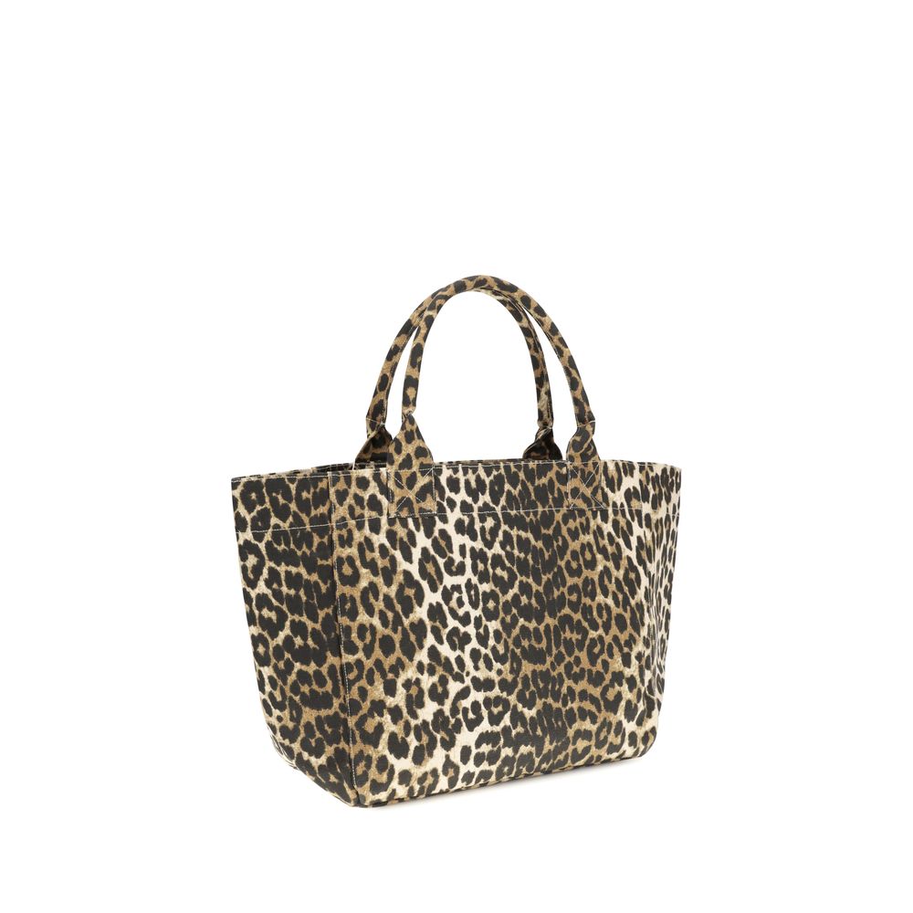 Ganni Multicolor Recycled Cotton Shoulder Bag