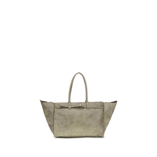 Benedetta Bruzziches Beige Calf Leather Bos Taurus Shoulder Bag