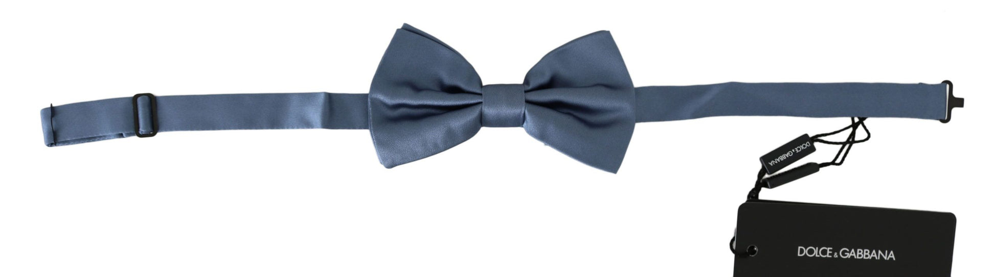 Dolce & Gabbana Elegant Blue Silk Bow Tie - KALAJ