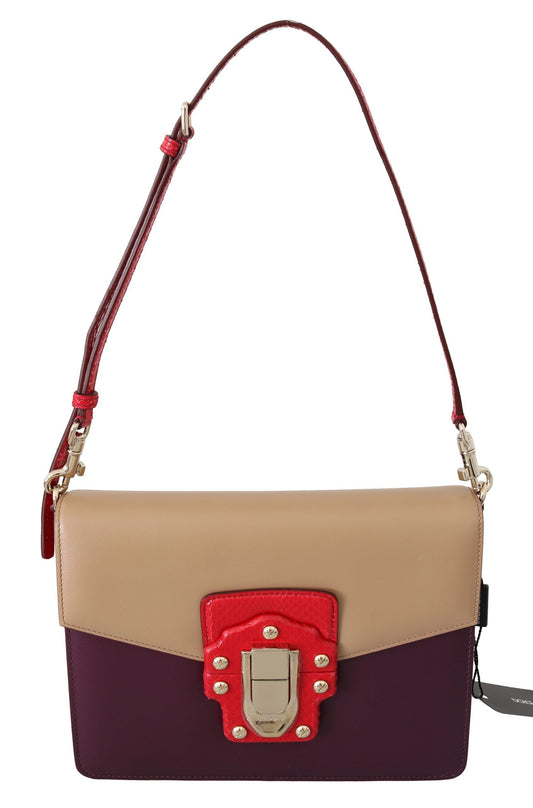 Dolce & Gabbana Exquisite LUCIA Leather Shoulder Bag - KALAJ