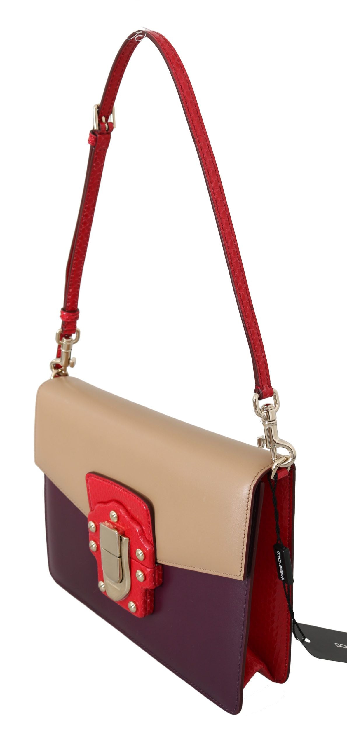 Dolce & Gabbana Exquisite LUCIA Leather Shoulder Bag - KALAJ